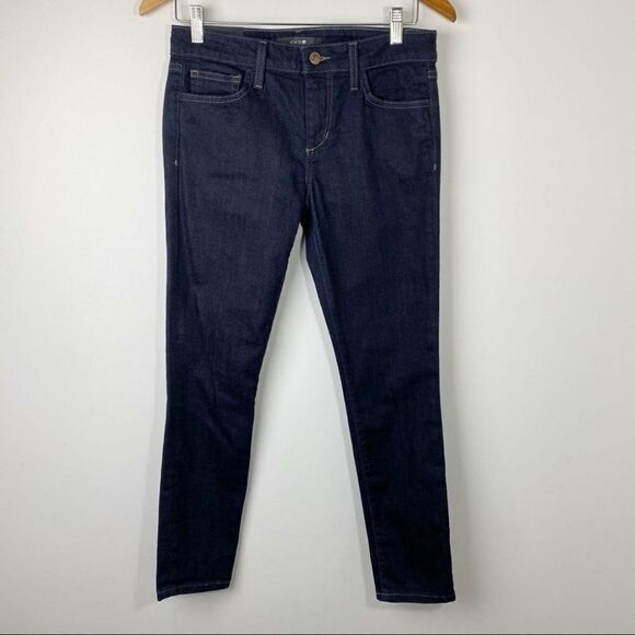 Joe’s Skinny Ankle Cropped Jeans In Dark Wash 27 - Picture 2 of 10